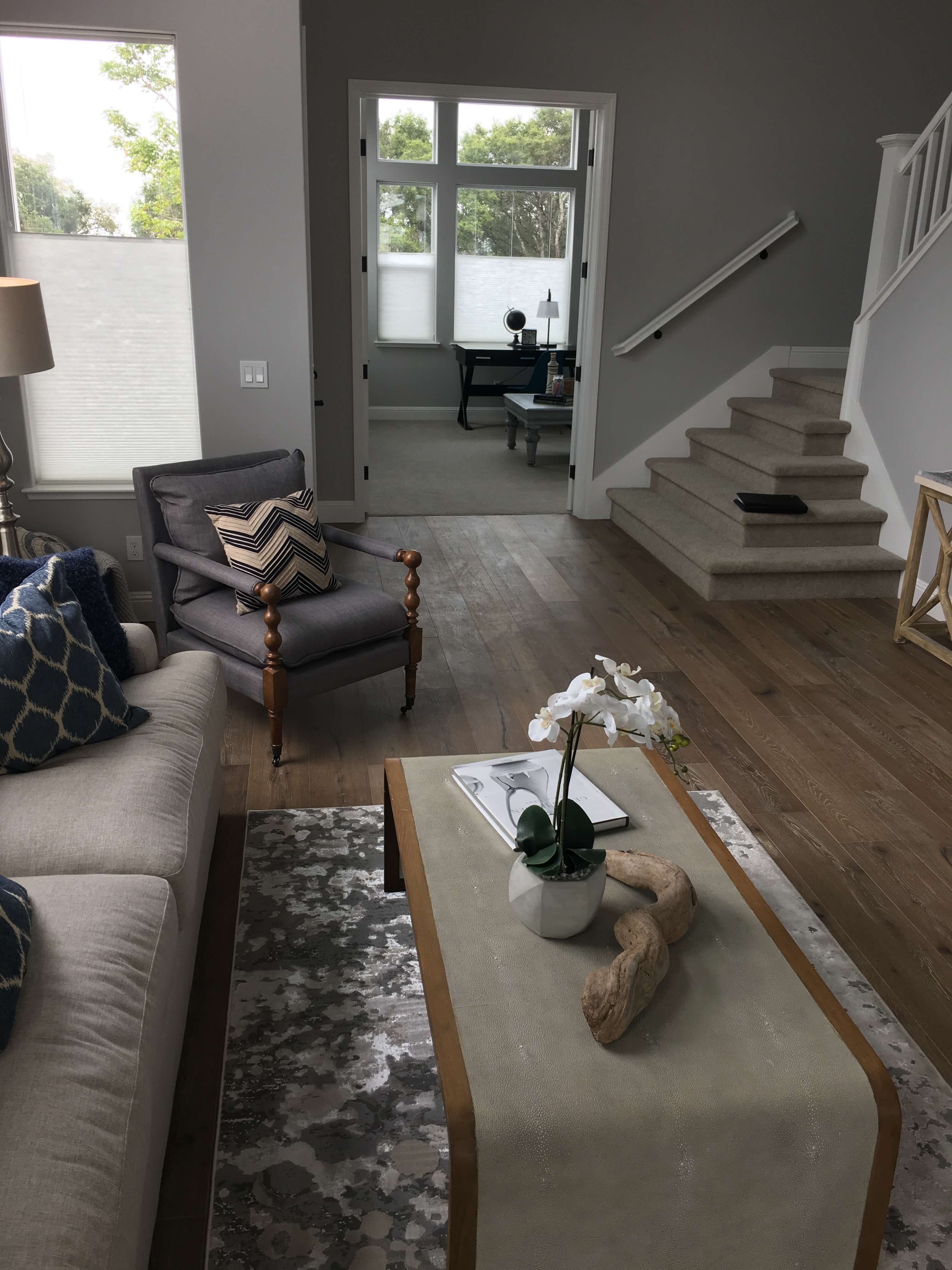 Living room hardwood flooring | Rugworks